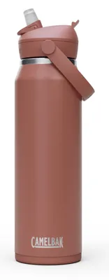 Isolierte Edelstahl-Wasserflasche mit Trinkhalm, 946 ml, Rot