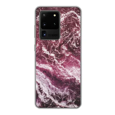 Produktbild von MuchoWow® Handyhülle Schutzhülle Hülle für Samsung Galaxy S20 Ultra Marmor - Naturstein - Mineralien Silikon Softcase Handy Hülle - Karteninhaber