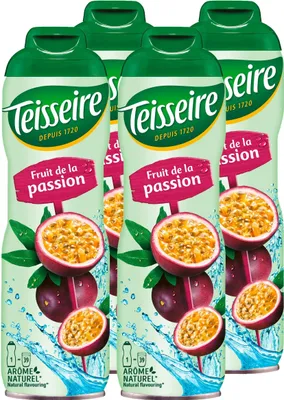 Produktbild von Teisseire Getränke-Sirup Passionsfrucht 600ml - Intensiver Geschmack (4er Pack)
