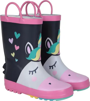 Produktbild von Mountain Warehouse - Einhorn Gummistiefel für Kinder MW4790 (25 EU) (Dunkelblau)