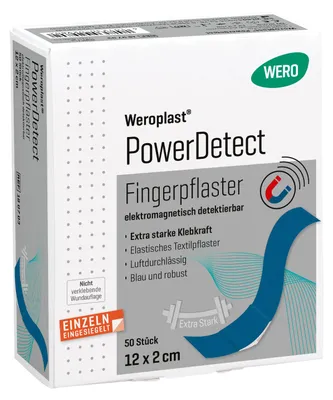 Produktbild von Weroplast PowerDetect Fingerpflaster 12 x 2 cm, detektierbar, 50 Stk/Pkg