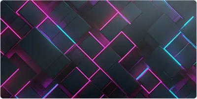 Produktbild von Neonrechtecke– Schreibtischunterlage – Schreibtisch Tischunterlage – 90x45 cm – Unterlage Groß Schreibtischmatte