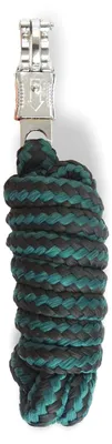 Führstrick mit Panikhaken, 2 m, grün/schwarz