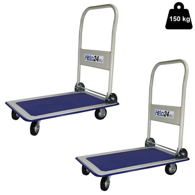 Produktbild von 2x Plattformwagen Transportwagen Klappbar Rollwagen Handwagen Klappwagen 150 kg