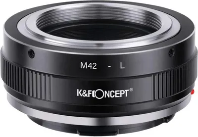 Zdjęcie produktu dla Adapter obiektywu K&F Concept M42-L z ręcznym ustawianiem ostrości do aparatów z mocowaniem L