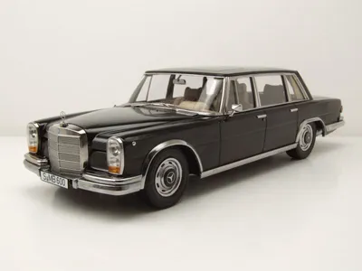 Produktbild von Mercedes 600 SWB W100 1963 schwarz Modellauto 1:18 KK Scale