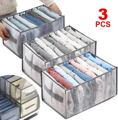 Produktbild von Aufbewahrungsbox 3 Stück Faltbare Aufbewahrungsboxen für Kleidung