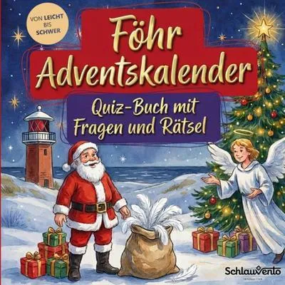 Produktbild von Föhr-Adventskalender: Quiz-Buch mit Fragen und Rätsel