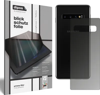 Produktbild von Samsung Galaxy S10 Plus Rückseite Blickschutzfolie matt Schutzfolie Folie