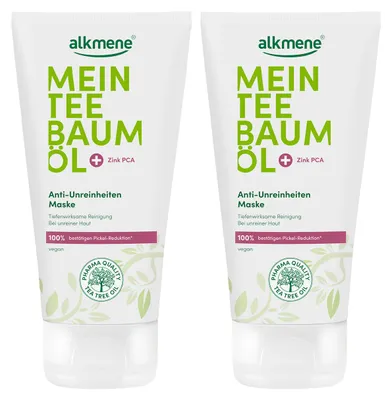 Produktbild von Alkmene Teebaumöl Maske 2er Pack