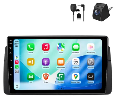 Obrázok produktu pre 64GB Android Autorádio BMW 3 E46 1998-2006 Carplay DSP GPS Navigácia Bluetooth RDS WiFi DAB+ SWC