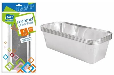 Produktbild von Aluminiumformen für Fleisch, Pasteten und Kuchen, 1000 ml, 5 Stück
