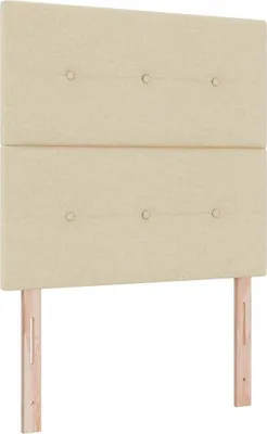 Produktbild von vidaXL Höhenverstellbares Kopfteil mit Kopfteil Creme 90 cm Stoff