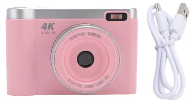 Immagine prodotto di 1080P 12MP fotocamera digitale Autofocus Vlog con 2,8 pollici 180 gradi Flip Screen 8X Zoom Anti Shake per la fotografia Rosa