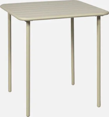 Produktbild von sweeek - Gartentisch aus Stahl 2 Plätze - Beige