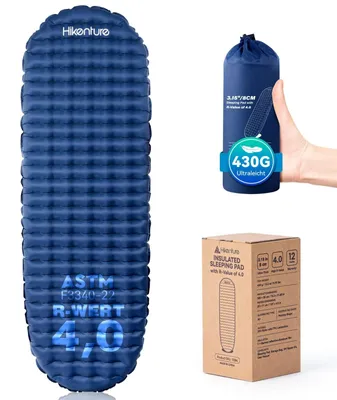 Produktbild von Isomatte Schlafmatte Campingmatte - Ultraleicht - 430 g - R-Wert 4 - Blau