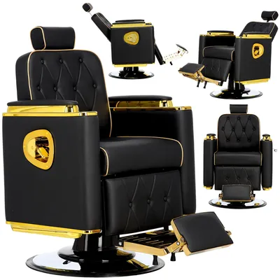 Immagine prodotto di Poltrona da barbiere parrucchiere idraulica girevole per il salone barbiere barber shop Don Barberking