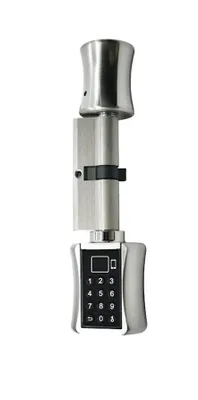 Obrázek produktu pro Inteligentní zámek dveří, integrace s aplikací TUYA, rozpoznávání otisků prstů, stříbrný, 80 mm