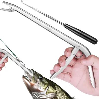 Obrázek produktu pro Přenosné kleště na odháčkování ryb, 2 kusy, 12" a 6.5", stabilní, vhodné pro rybaření