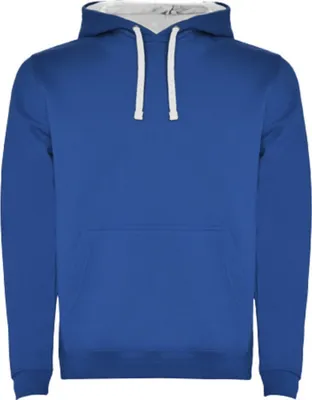 Immagine prodotto di Roly - Maglia con cappuccio "Urban" da uomo PF4349 (XL) (blu reale/bianco)