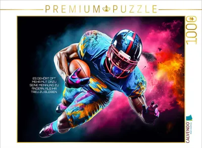 Produktbild von CALVENDO Puzzle EIN Motiv aus dem Kalender American Football und Motivation | 1000 Teile Lege-Größe 64 x 48 cm Foto-Puzzle für glückliche Stunden