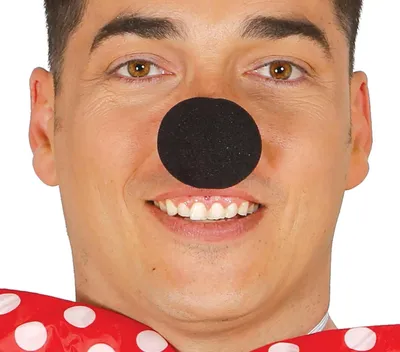 Productafbeelding van Klassieke Zwarte Schuim Clownneus voor Feestjes en Carnaval