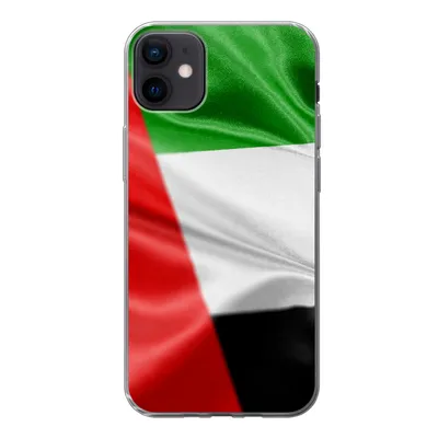Produktbild von MuchoWow® Handyhülle Schutzhülle Hülle für iPhone 12 mini Die Flagge der Vereinigten Arabischen Emirate Silikon Softcase Handy Hülle - Bild