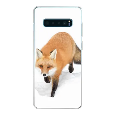 Produktbild von MuchoWow® Handyhülle Schutzhülle Hülle für Samsung Galaxy S10 Lite Fuchs - Schnee - Winter Silikon Softcase Handy Hülle - Schutz