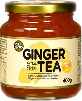 Produktbild von ALLGROO Ingwer Tee 400g Zubereitung für Tee und Erfrischungsgetränke | Koreanischer Ginger Tea