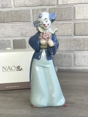 Productafbeelding van Porseleinen clownbeeldje, 23 x 10 cm