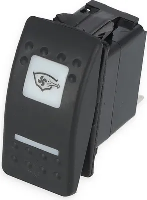 Produktbild von Tastschalter ON-OFF + Schaltsymbol wählbar, max. Belastung 25 Amp. bei 12 Volt,  21,5 x 36,8 mm Symbol: Lüfter