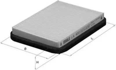Image de MAHLE LA 400 Filtre d'habitacle - Insert pour Hyundai
