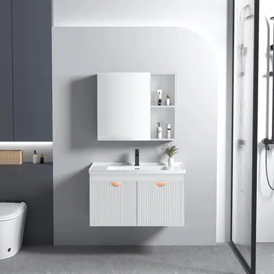 Produktbild von REA Badmöbel-Set Mit Waschbecken Aa18 Mario 60Cm White