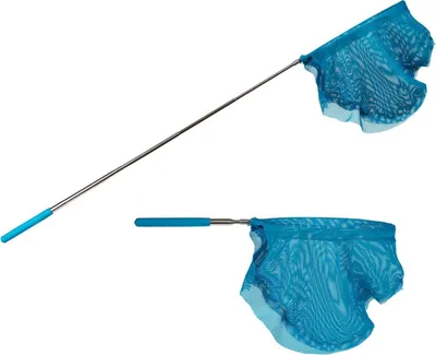 Produktbild von Ausziehbarer Kescher mit Teleskopstab 86cm Teleskop-Stab - blau