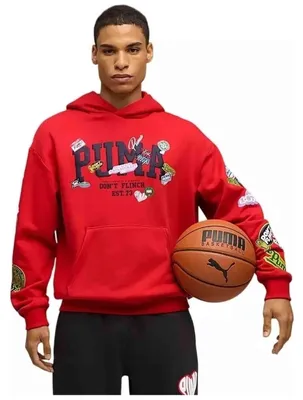 Produktbild von Puma Hooperhotline Kapuzenpullover Rot S Herren Rot S