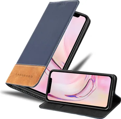 Produktbild von Cadorabo Hülle für Apple iPhone 13 PRO Schutzhülle in Blau SHandyhülle Book Case Etui Kunstleder