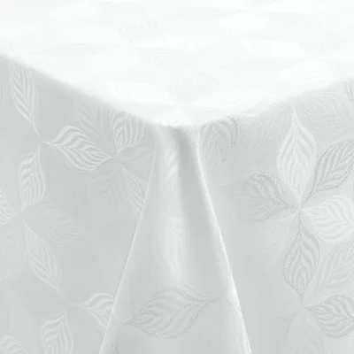 Productafbeelding van Tafelkleed, rechthoekig, 140x220 cm, jacquard, vuilafstotend, wit