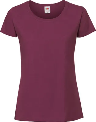Produktbild von Fruit Of The Loom Damen Premium T-Shirt BC3945 (M) (Stierblut)