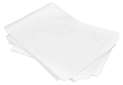 Produktbild von 250 Blatt Transparentpapier, weiß, durchscheinend, Musterspur zum Basteln, Kunst, Zeichnen, Skizzieren und Malen, 16 K