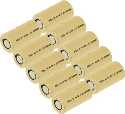 Zdjęcie produktu dla 10x bateria XCell Sub-C 1.2V / 2000mAh X2000SCR PP wysokoprądowa obudowa kartonowa