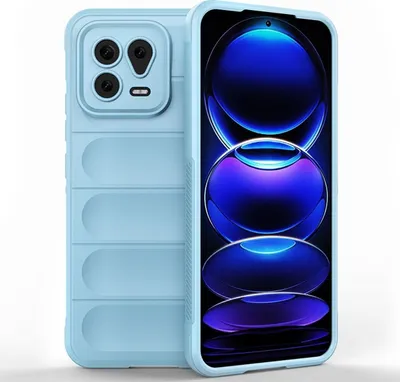 Produktbild von Mobigear Bumpy  Xiaomi 13 Hülle Flexibles TPU Backcover - Blau