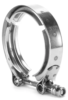 Image de Tuyau de descente d'échappement pour turbocompresseur avec collier de serrage V-Band de 3 pouces, en acier inoxydable, universel, accessoires automobiles