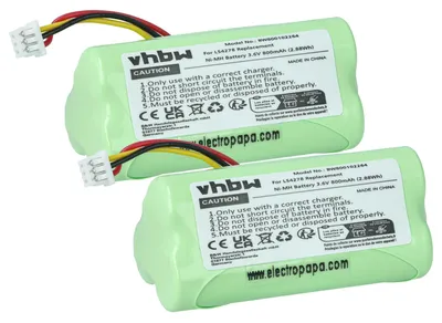 Produktbild von vhbw 2x Akku kompatibel mit Symbol LS4278 Barcodescanner POS (800 mAh, 3,6 V, NiMH)