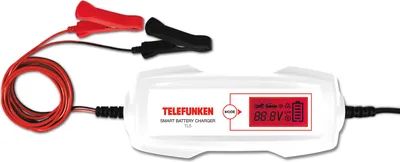 Produktbild von Telefunken Smart Battery Charger TL5 KFZ Auto 6V Motorrad 12V Ladegerät auch für Li-Ion Batterien Kfz-Memory Speicher ohne Datenverlust