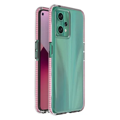 Zdjęcie produktu dla Spring Case etui Realme 9 Pro silikonowy pokrowiec z ramką jasnoróżowe