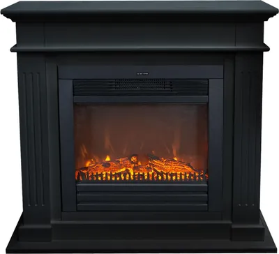 Image de Cheminée électrique Xaralyn - Elda ELU-MDB - bois noir - puissance de chauffage 1 400 watts - avec télécommande - manteau de cheminée avec insert inclus - cheminée décorative