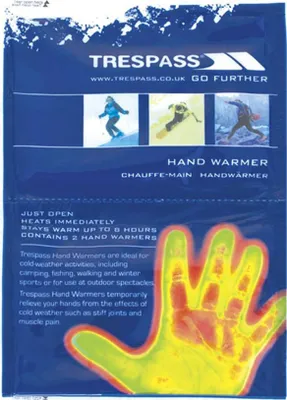Immagine prodotto di Scaldamani Trespass X Scaldamani chimici, confezione da 2 TP1038 (taglia unica) (Blu)