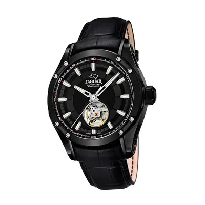 Produktbild von Jaguar Leder Herren Uhr J813/A Automatik Armbanduhr schwarz Special Ed D2UJ813/A