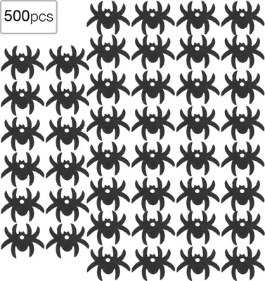 Image de 500 Pcs Patch d'Halloween Tissu non tissé Patch décoratif de festival (araignée)