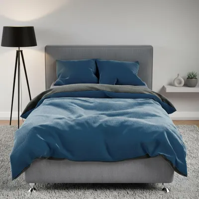 Produktbild von Buymax® Bettwäsche Teddy Plüsch 155x220 cm, 2 teilig, Winterbettwäsche Set, extra warm